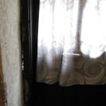 One could see through between the wall and the door frame... One could see through between the wall and the door frame...