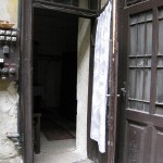 The belly on the right side of the door frame The belly on the right side of the door frame